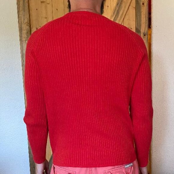 Zara Man Large red textured sweater - Picture 3 of 6
